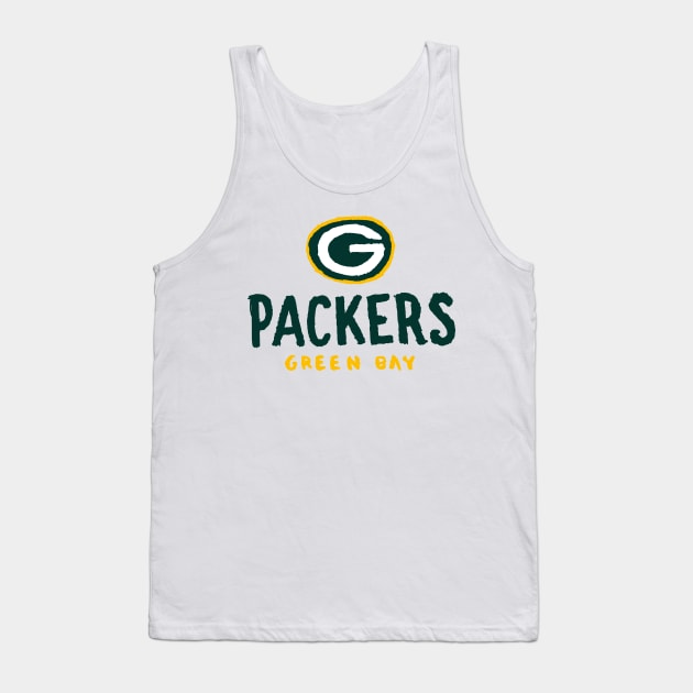 Green Bay Packeeeers 05 Tank Top by Very Simple Graph